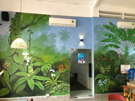 tranh vẽ tường 3D