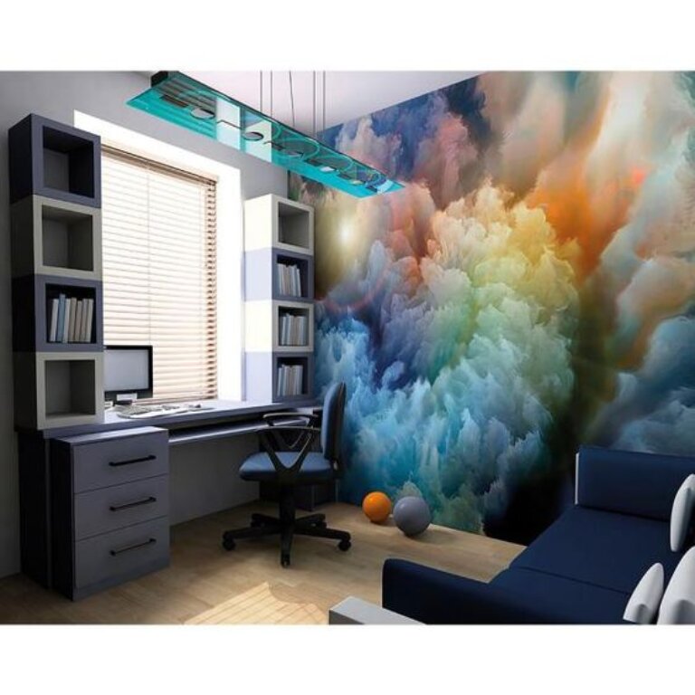 vẽ tranh tường 3D phòng làm việc