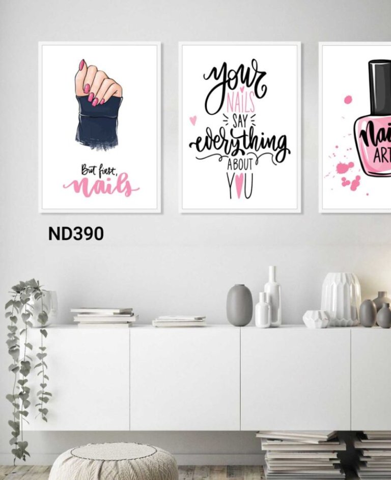 vẽ tranh tường tiệm nail