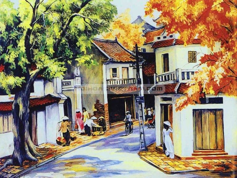 vẽ tranh tường nhà hàng
