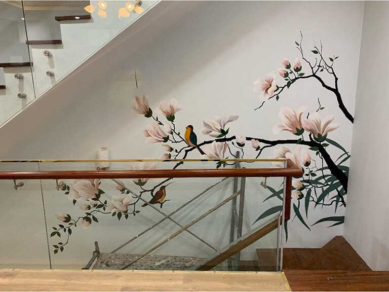 Tranh vẽ tường thiên nhiên