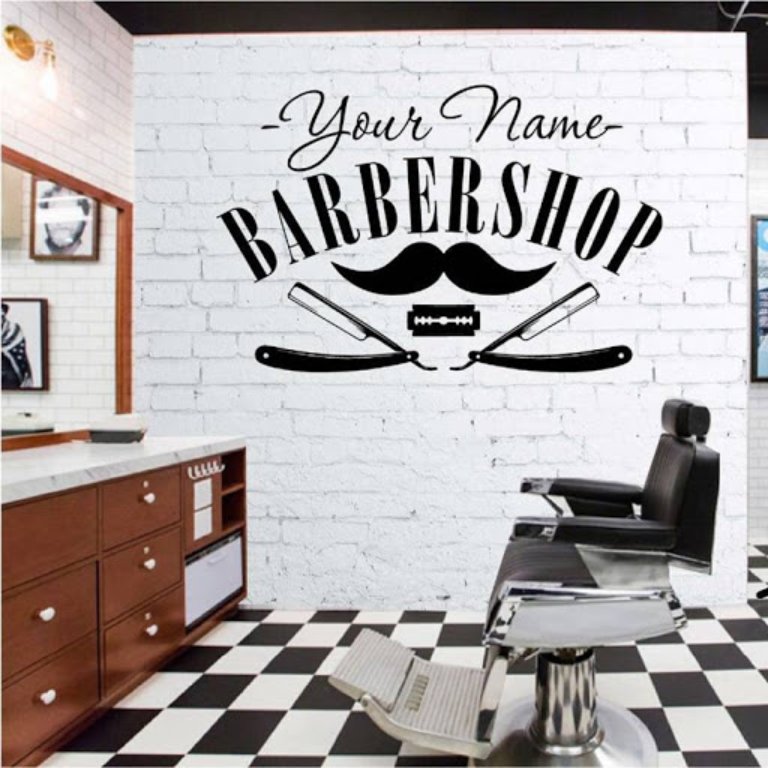 vẽ tranh tường barber