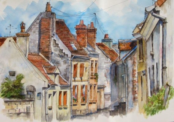 vẽ tranh tường khách sạn