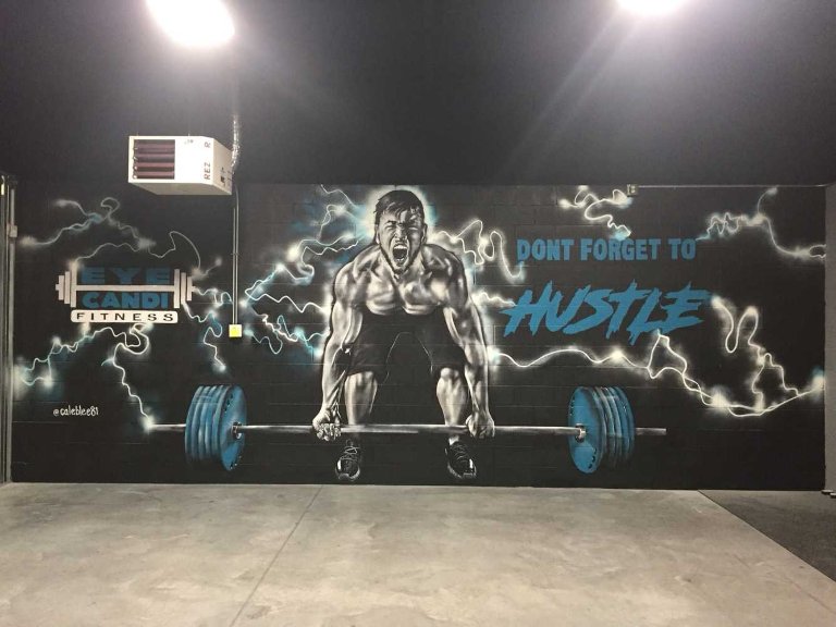 trang trí phòng gym