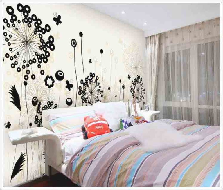 tự vẽ tranh tường phòng ngủ