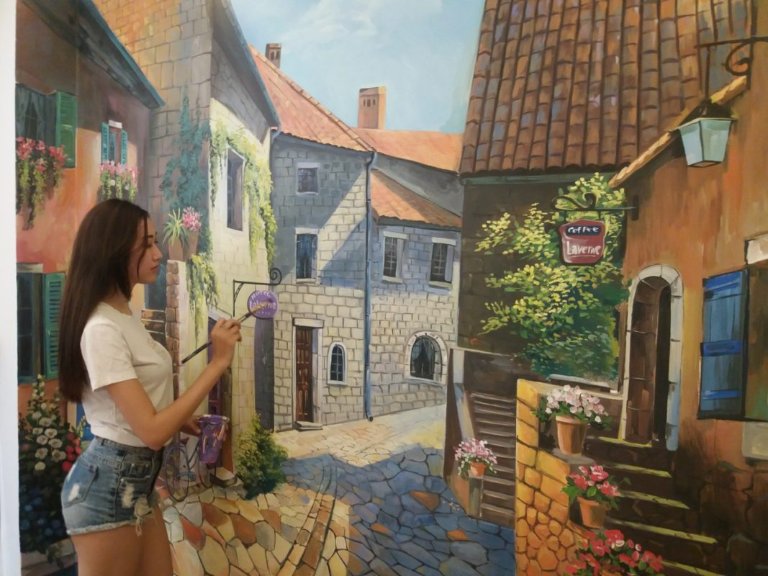vẽ tranh tường 3D Hà Nội