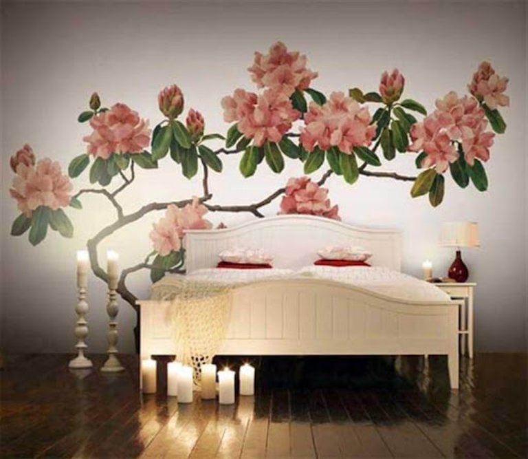 vẽ tranh tường phòng cưới