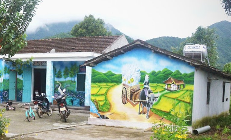 vẽ tranh tường rào