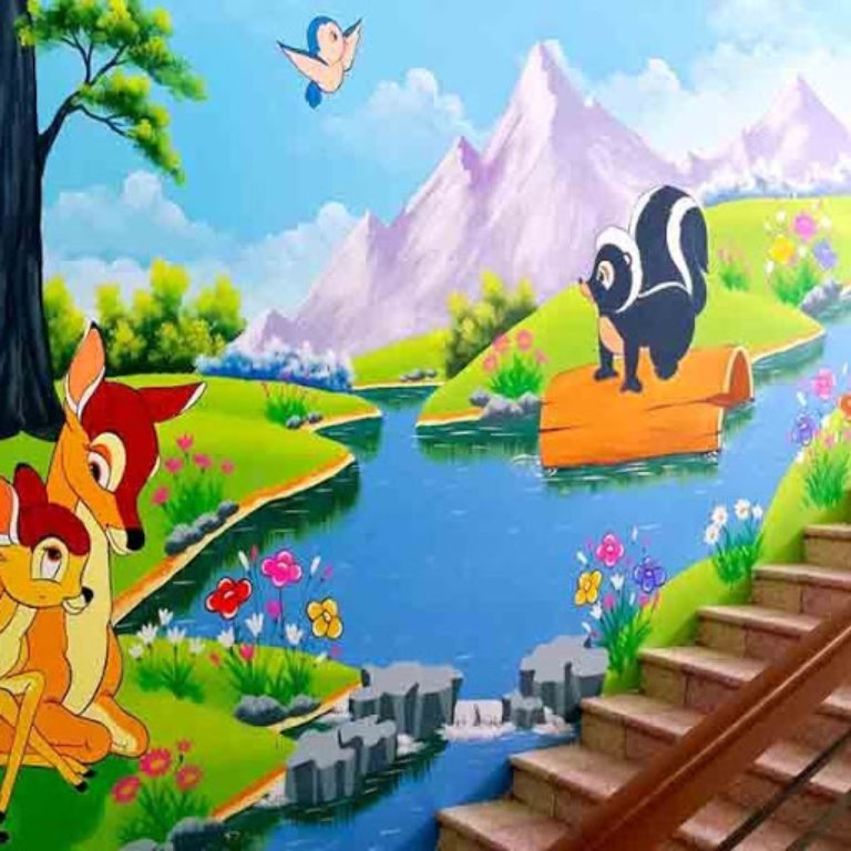 tranh tường mầm non
