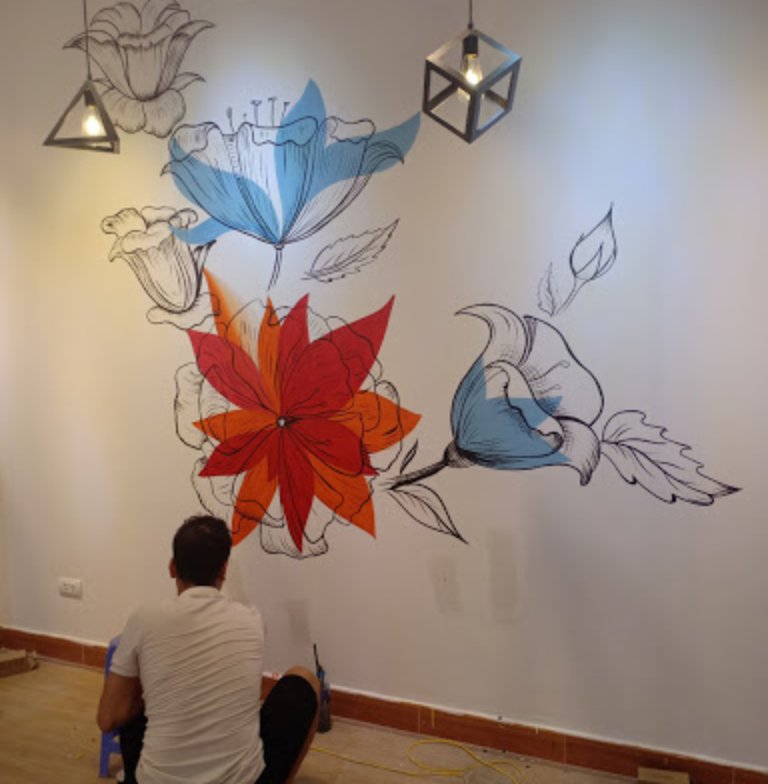 cách vẽ tranh tường