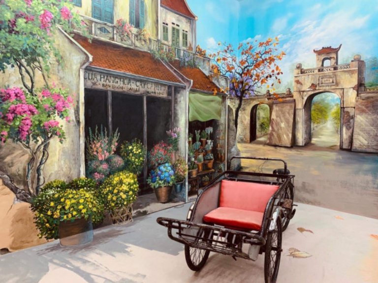 vẽ tranh tường ban công