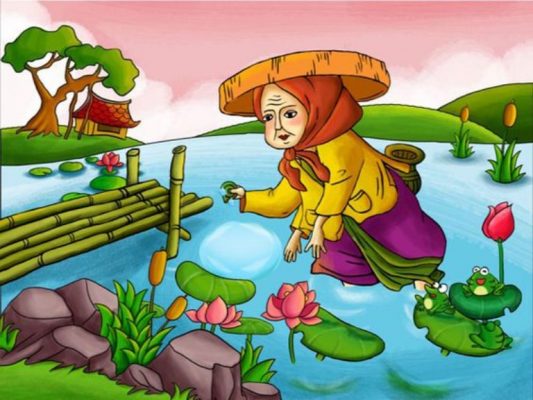 tranh tường chủ đề truyện cổ tích