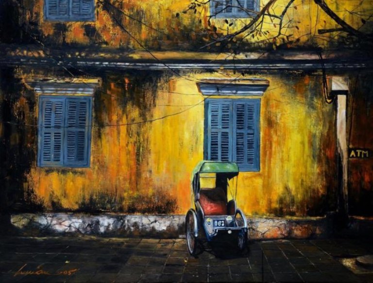 vẽ tranh tường hội an