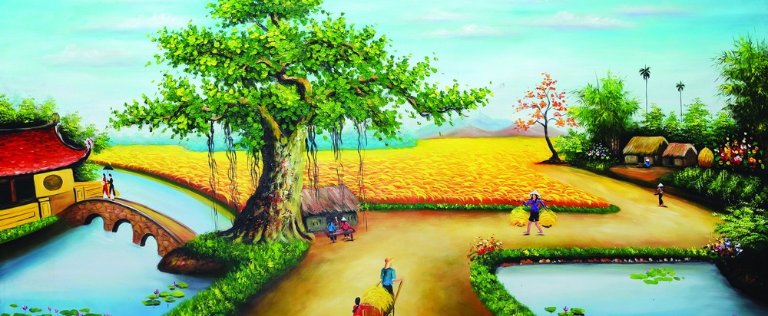 tranh phong cảnh cho phòng khách