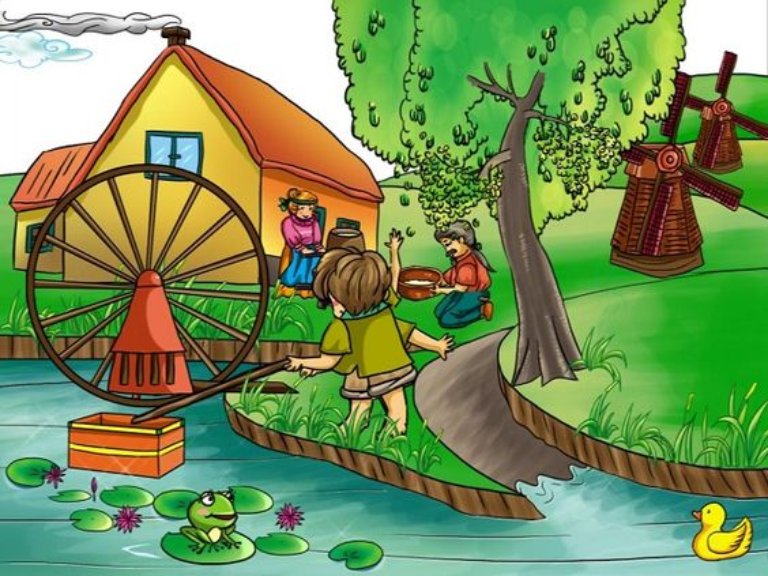 tranh vẽ tường mầm non
