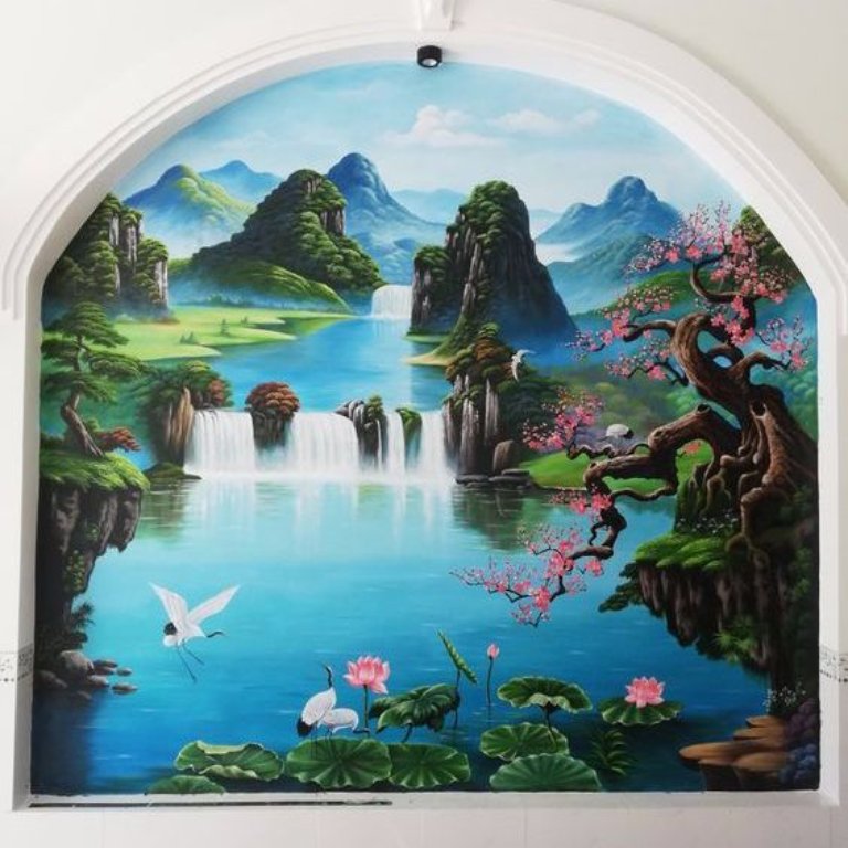 vẽ tranh tường đẹp