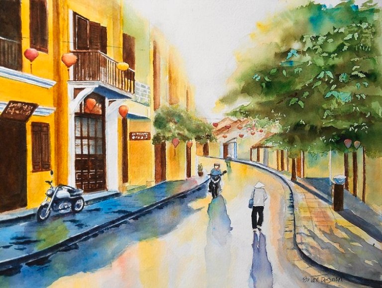 tranh tường hội an