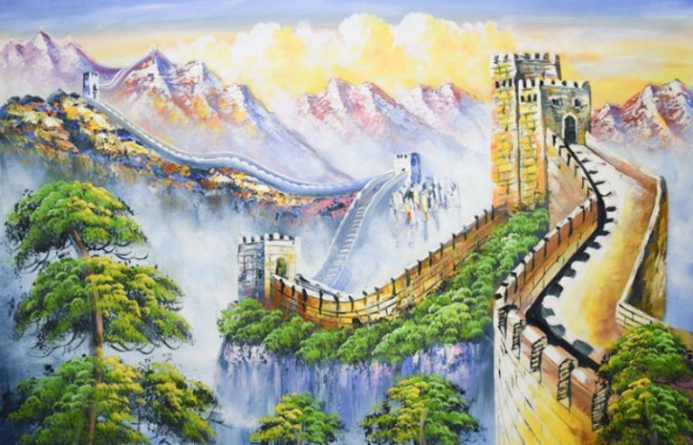 vẽ tranh tường phong thủy