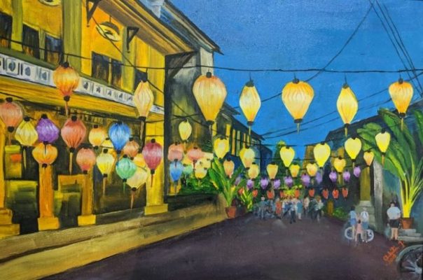 vẽ tranh tường phố cổ