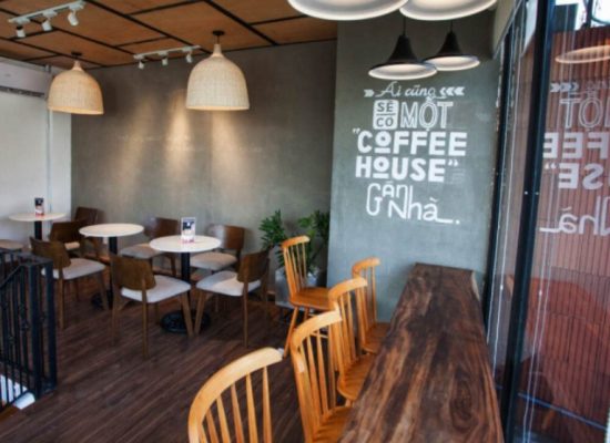 vẽ tranh tường the coffee house