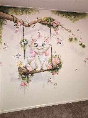 vẽ tranh tường dễ thương