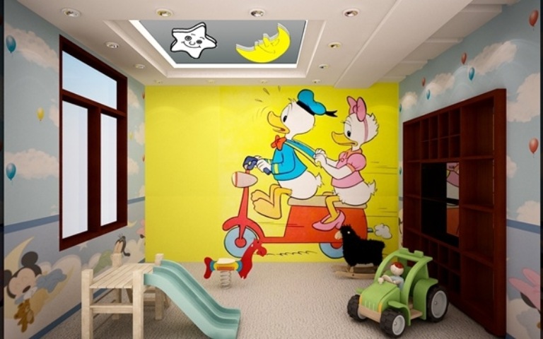 tranh vẽ tường dễ thương