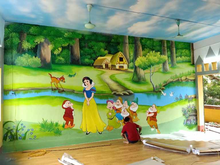 học vẽ tranh tường ở hà nội