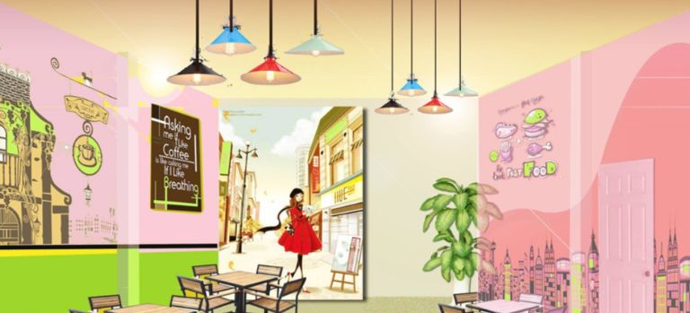 giá vẽ tranh tường 2D